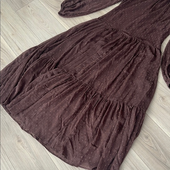 ASOS Brown Long Sleeve Dress - Picture 8 of 15